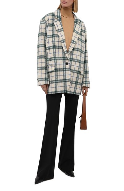 Шерстяной жакет ISABEL MARANT ETOILE зеленого цвета по цене 67250 руб., арт. VE1331-21A010E/KAIT0, фото 2 Шерстяной жакет ISABEL MARANT ETOILE, арт. VE1331-21A010E/KAIT0, фото 2