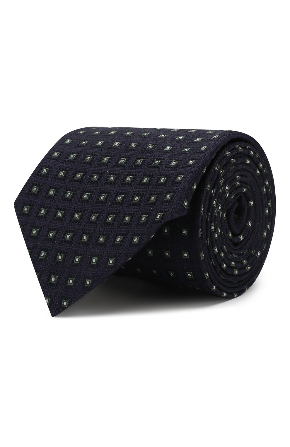 Шелковый галстук CORNELIANI темно-синего цвета по цене 13050 руб., арт. 85U302-0120371/00, фото 1 Шелковый галстук CORNELIANI, арт. 85U302-0120371/00, фото 1