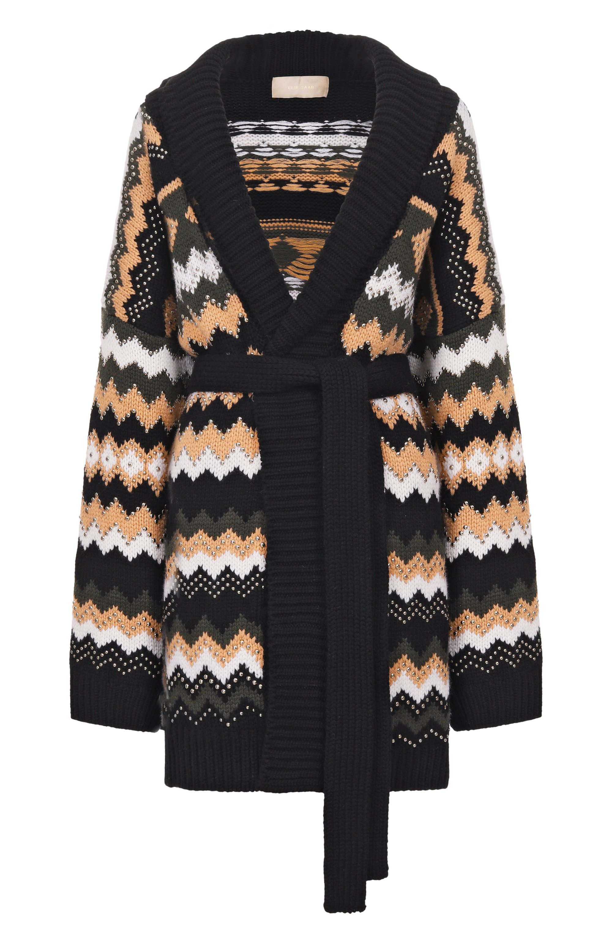 Карди ган из шерсти и кашемира ELIE SAAB, арт. J0174EF25/CK010, фото 1