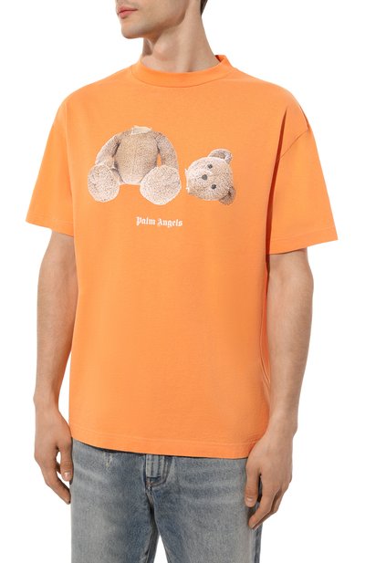 Хлопковая футболка PALM ANGELS, арт. PMAA001C99JER0142260, фото 3