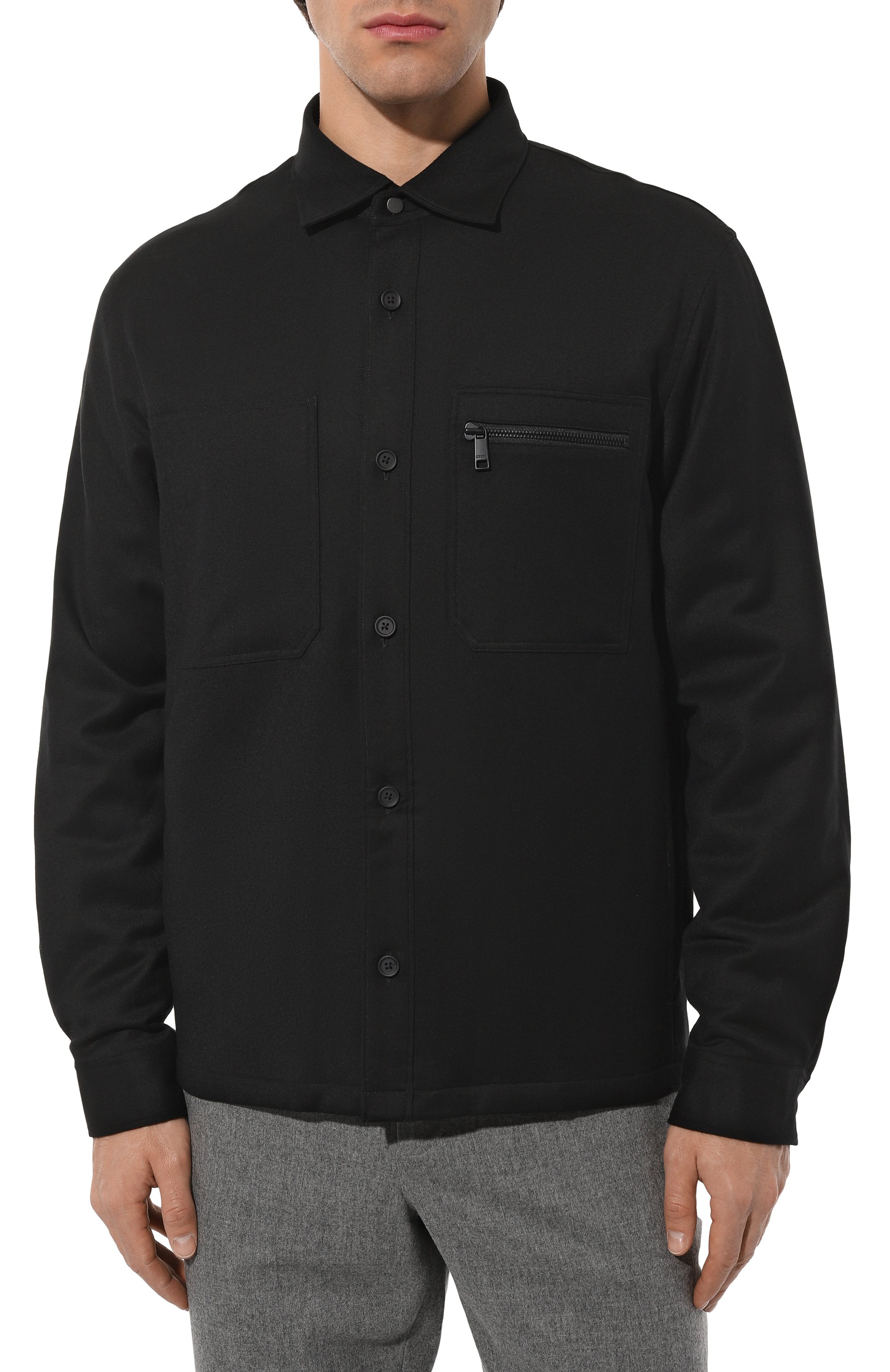 Шерстяная куртка-рубашка ZEGNA, арт. S0TM2/UEV01A8, фото 3