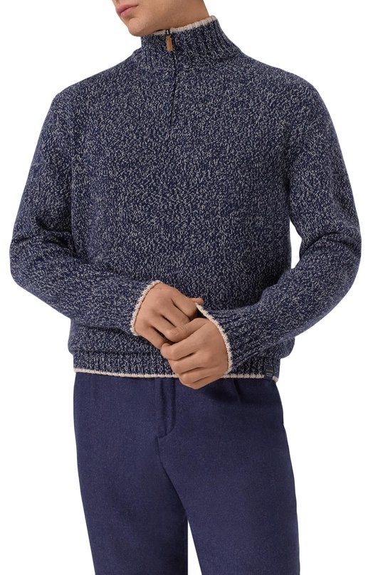 Свитер из шерсти и кашемира Paul&Shark 15311112/4XL Синий  15311112/4XL Фото 3