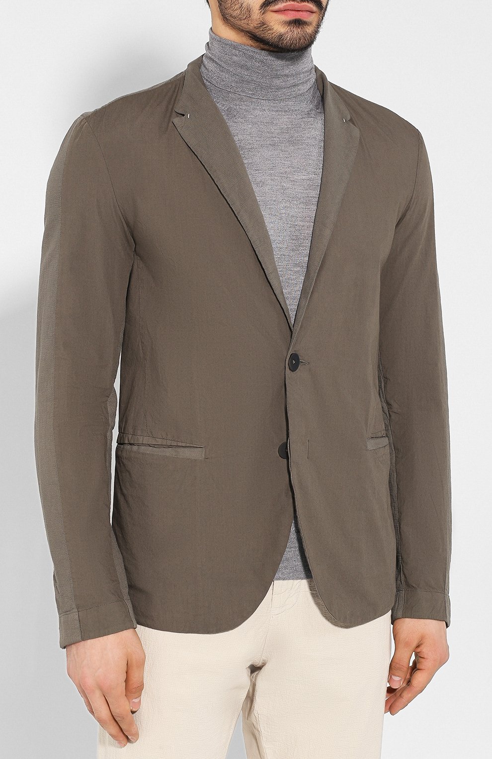 Хлопковый пиджак TRANSIT, арт. CFUTRKB113, фото 3