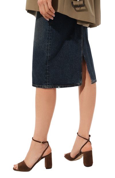 Замшевые босоножки PRADA, арт. 1X676L-008-F0038-085, фото 3