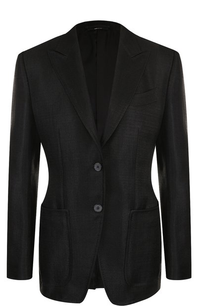 Женский приталенный однотонный жакет из вискозы TOM FORD, арт. GI2485-FAX319