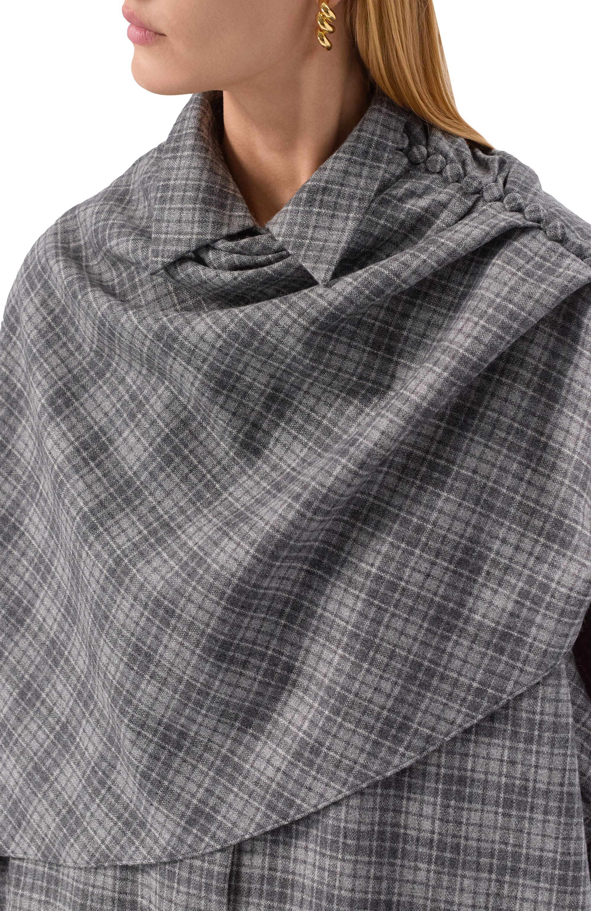 Рубашка из шерсти и кашемира MAGDA BUTRYM серого цвета по цене 152000 руб., арт. 376725, фото 5 Рубашка из шерсти и кашемира MAGDA BUTRYM, арт. 376725, фото 5