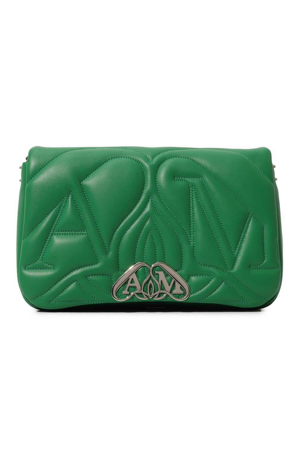 Сумка seal ALEXANDER MCQUEEN зеленого цвета по цене 323000 руб., арт. 755703/1BLE2, фото 1 Сумка seal ALEXANDER MCQUEEN, арт. 755703/1BLE2, фото 1