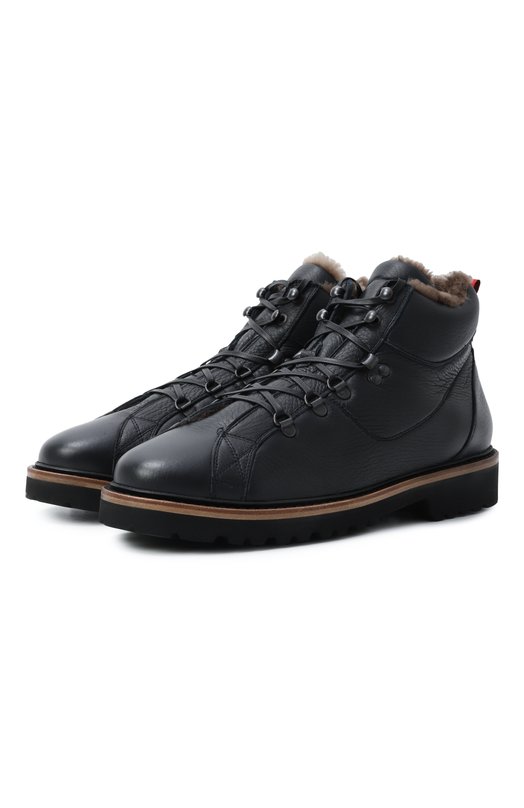 Кожаные ботинки Kiton USSA175N0012602 Синий USSA175N0012602
