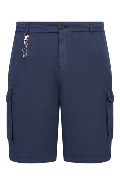 Мужские шорты из хлопка и льна PAUL&SHARK, арт. 26414035