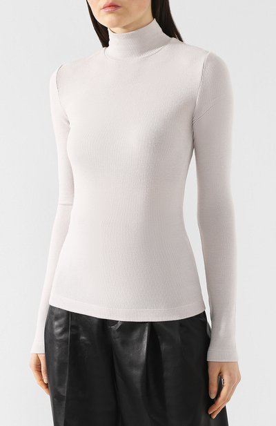 Водолазка из смеси вискозы и шерсти ALEXANDERWANG.T бежевого цвета по цене 31950 руб., арт. 4C491049B6, фото 3 Водолазка из смеси вискозы и шерсти ALEXANDERWANG.T, арт. 4C491049B6, фото 3