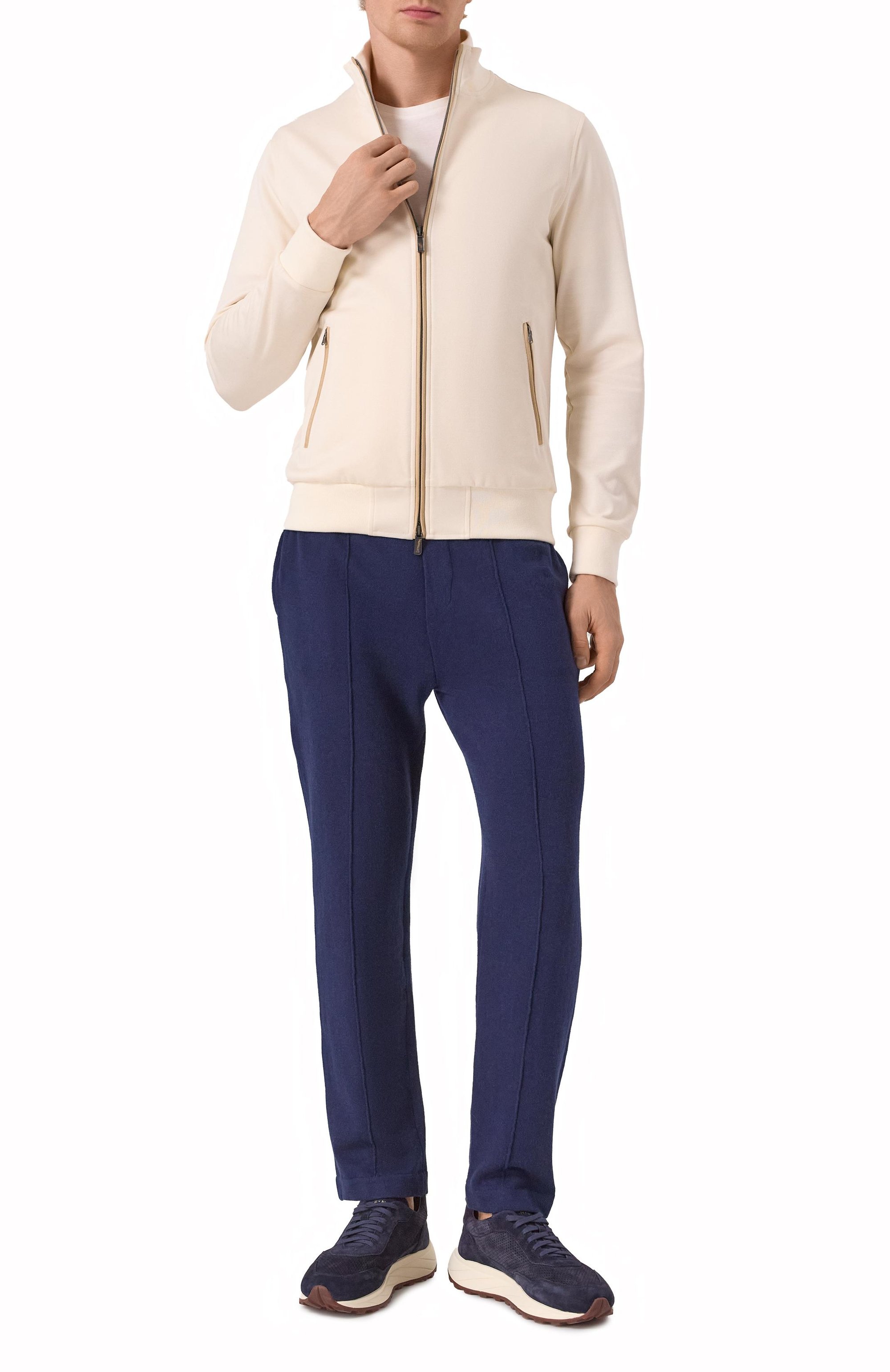 Брюки из хлопка и кашемира GRAN SASSO, арт. 57141/23202, фото 2