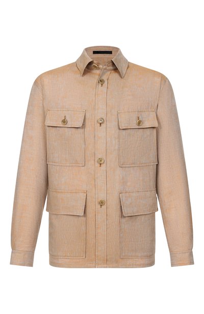 Мужская льняная куртка-рубашка GIORGIO ARMANI, арт. GM004078/TE23125