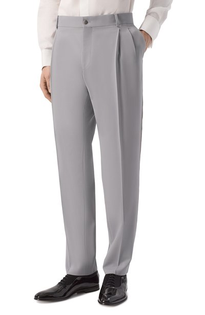 Брюки из шерсти и шелка DOLCE & GABBANA, арт. GP0F2T/FUBG3, фото 3