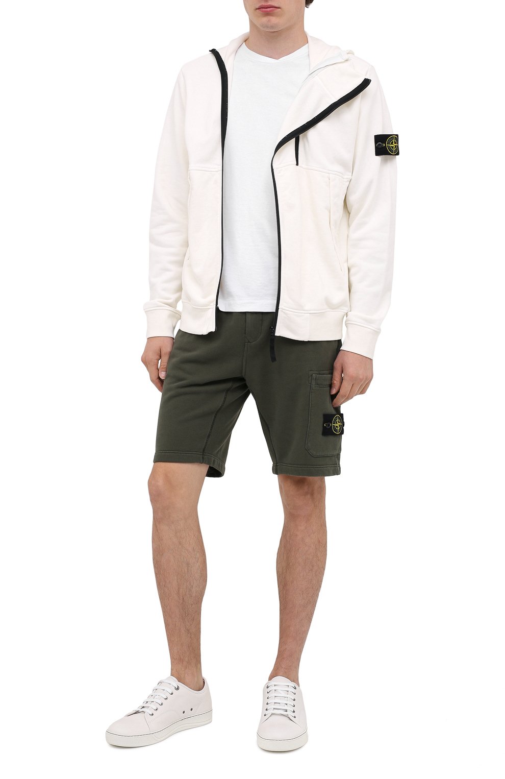 Хлопковые шорты STONE ISLAND, арт. 731564620, фото 2