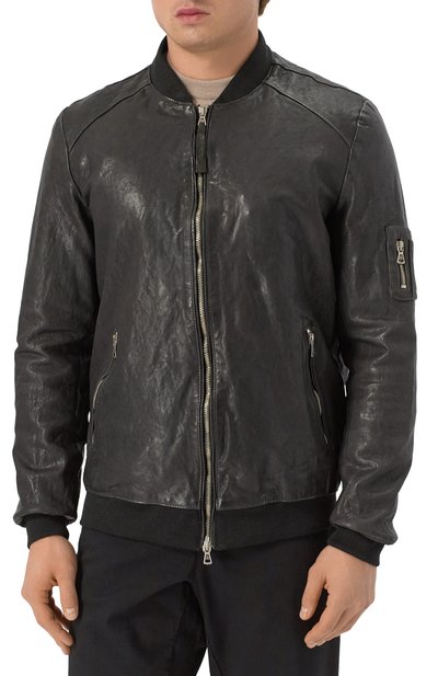 Кожаный бомбер NEVER ENOUGH, арт. MJL057, фото 3