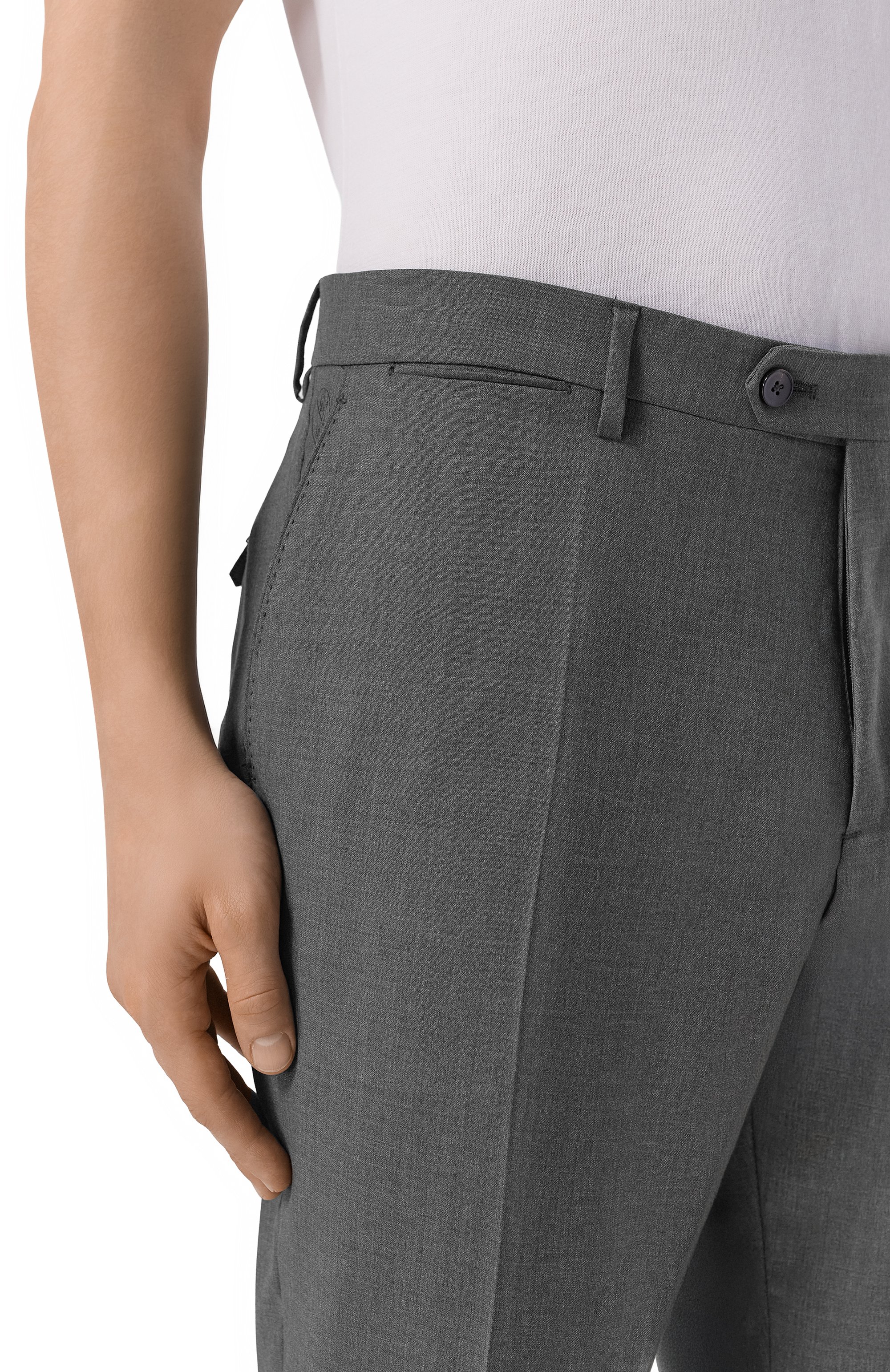 Шерстяные брюки ANDREA CAMPAGNA, арт. ZIP/1/LP1658, фото 5