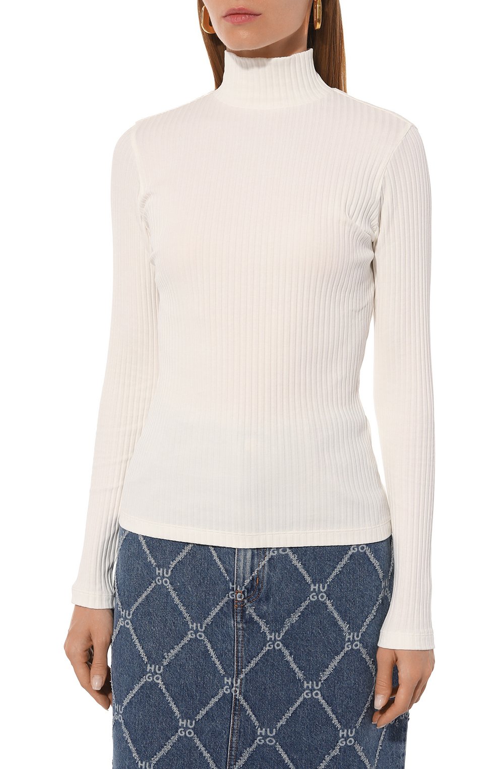 Хлопковая водолазка HUGO, арт. 50521325, фото 3