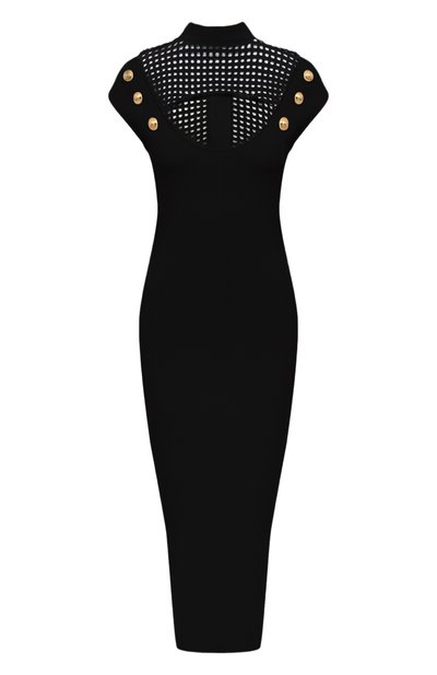 Женское платье из вискозы BALMAIN, арт. AF0RK025KE17