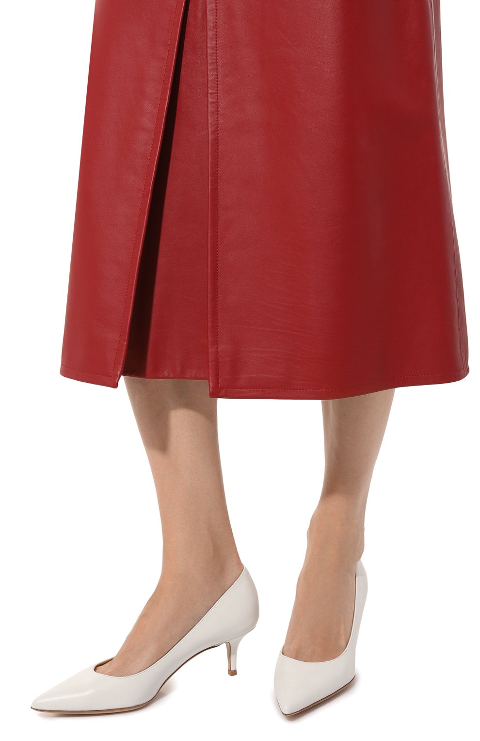 Кожаные туфли gianvito 55 GIANVITO ROSSI белого цвета по цене 89950 руб., арт. G20336.55RIC.VITBIAN, фото 3 Кожаные туфли gianvito 55 GIANVITO ROSSI, арт. G20336.55RIC.VITBIAN, фото 3