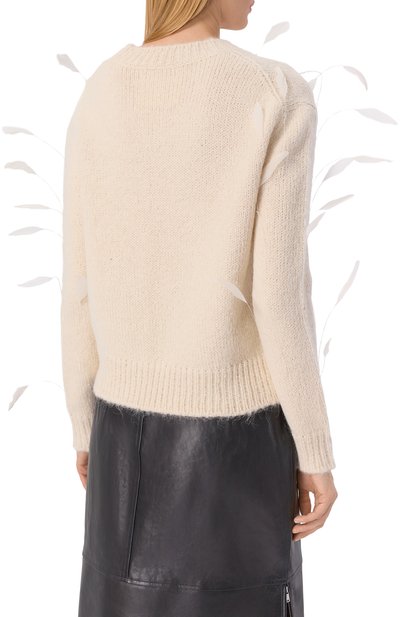 Шерстяной свитер JIL SANDER кремового цвета по цене 343000 руб., арт. J03GP0179/J14810, фото 4 Шерстяной свитер JIL SANDER, арт. J03GP0179/J14810, фото 4
