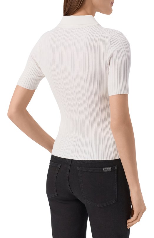 Поло из вискозы HUGO 50557771 Белый  50557771 Фото 4