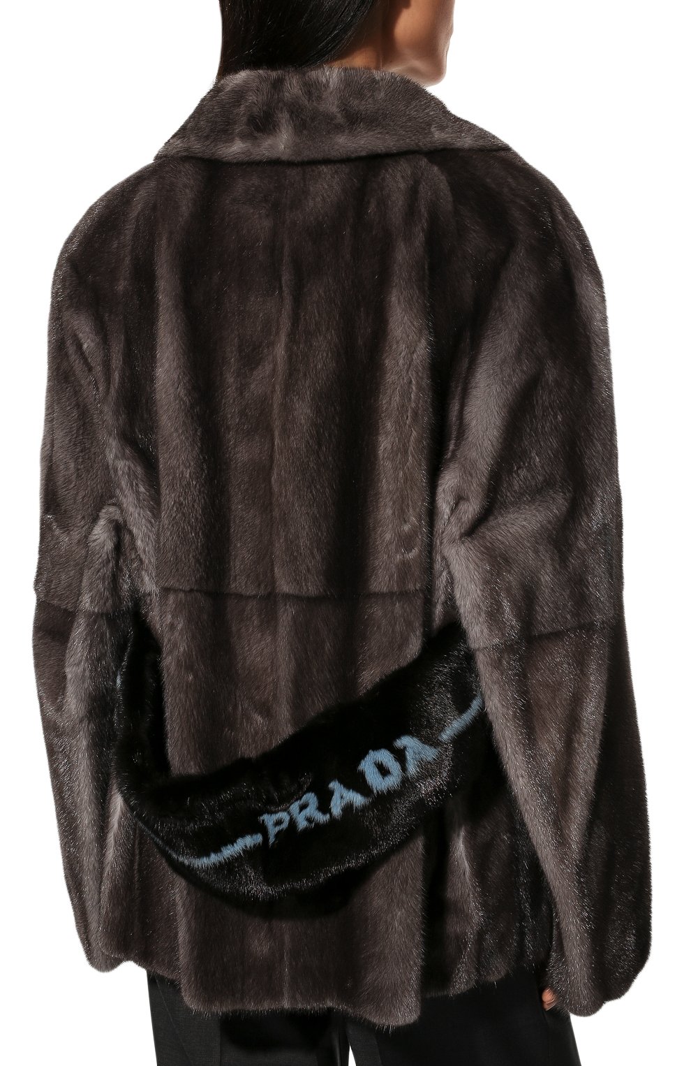 Шуба из меха норки PRADA, арт. 165529-L89-F0031, фото 4