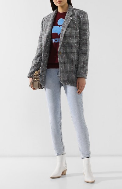 Шерстяной жакет ISABEL MARANT ETOILE серого цвета по цене 38350 руб., арт. VE1078-19A014E/K0RIX, фото 2 Шерстяной жакет ISABEL MARANT ETOILE, арт. VE1078-19A014E/K0RIX, фото 2