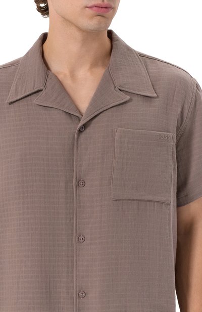 Хлопковая рубашка BOSS, арт. 50540154, фото 5