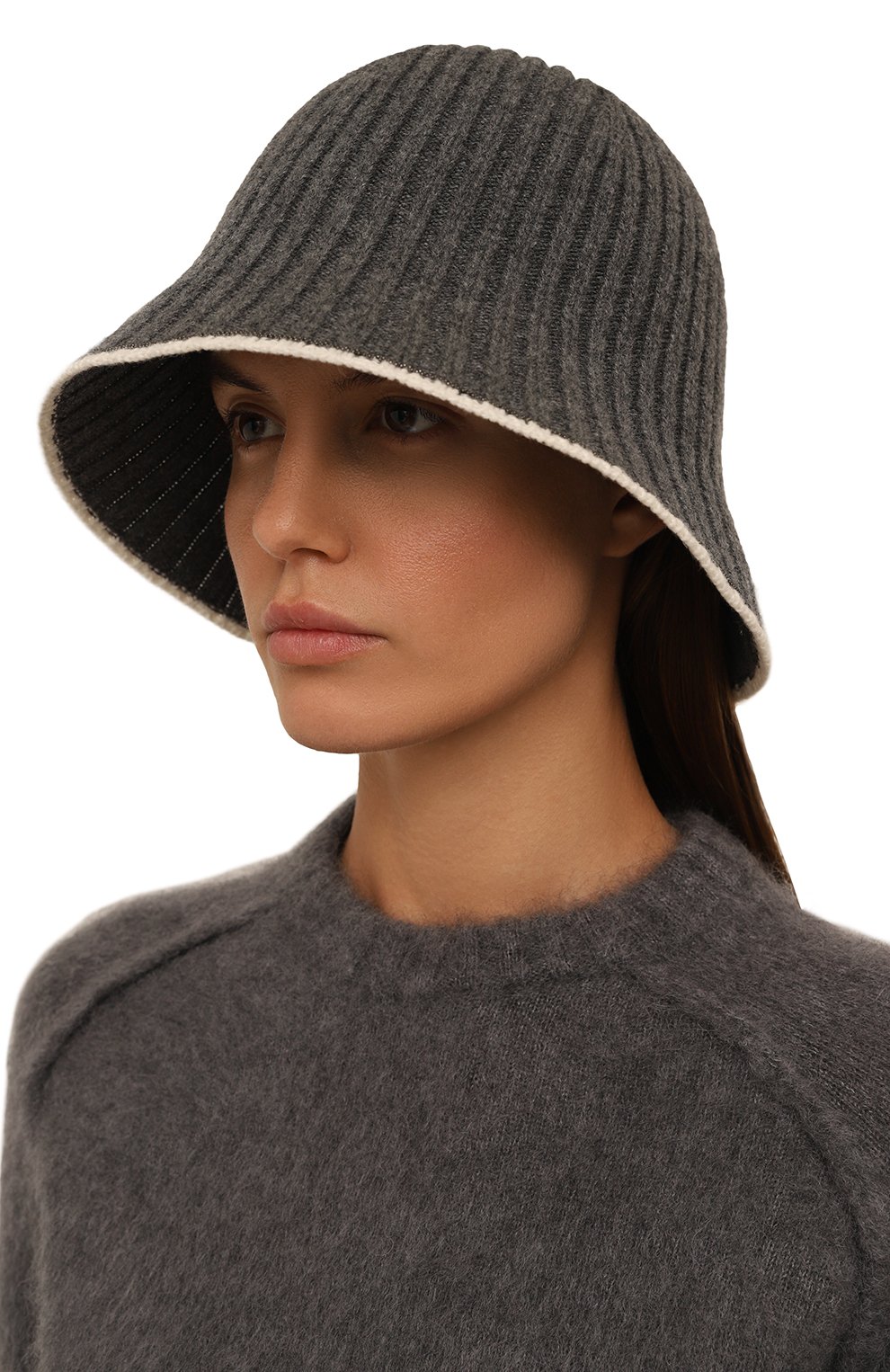 Панама BRUNELLO CUCINELLI темно-серого цвета по цене 69950 руб., арт. MCAP9BP392, фото 2 Панама BRUNELLO CUCINELLI, арт. MCAP9BP392, фото 2