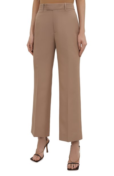 Брюки GUCCI бежевого цвета по цене 93600 руб., арт. 661739/Z713C, фото 3 Брюки GUCCI, арт. 661739/Z713C, фото 3