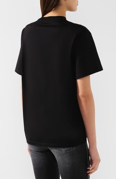 Хлопковая футболка GOLDEN GOOSE DELUXE BRAND черного цвета по цене 13050 руб., арт. G35WP024.D2, фото 4 Хлопковая футболка GOLDEN GOOSE DELUXE BRAND, арт. G35WP024.D2, фото 4