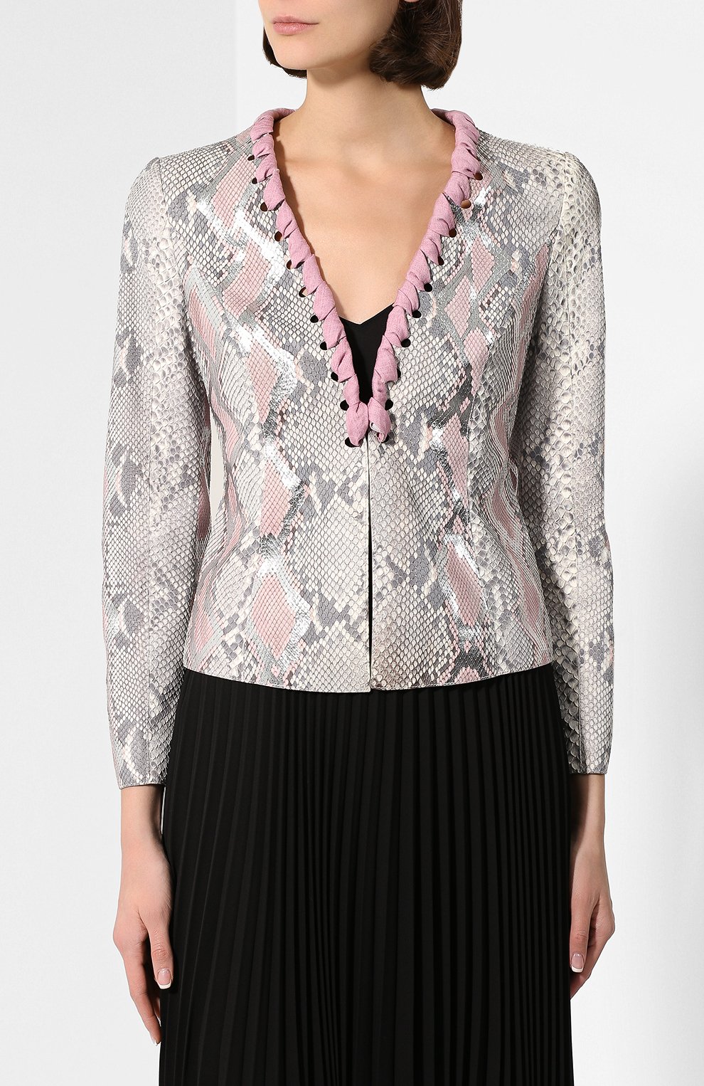 Кожаный жакет GIORGIO ARMANI, арт. 2AG01P/2AP08/PRET, фото 3