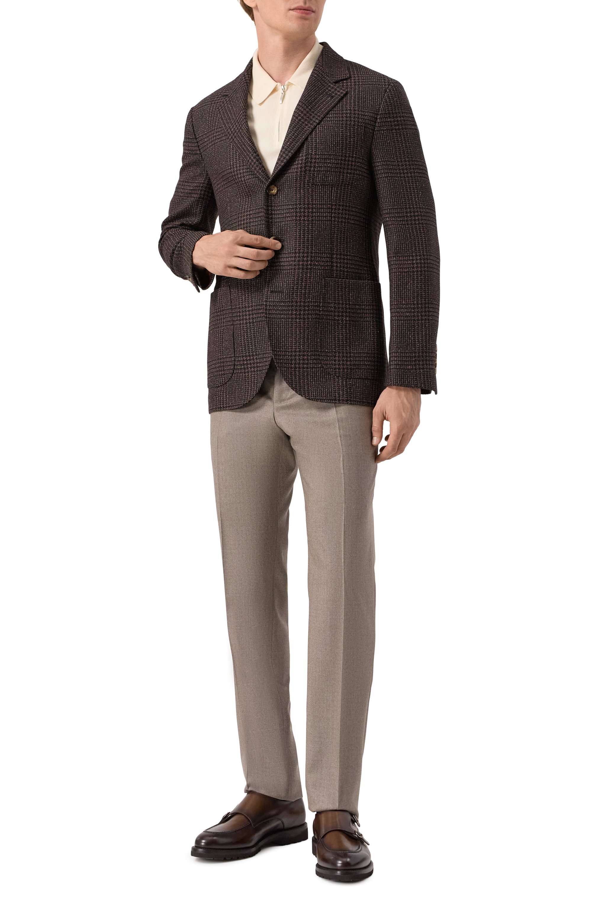 Пиджак из шерсти и шелка BRUNELLO CUCINELLI, арт. MV4167BND, фото 3