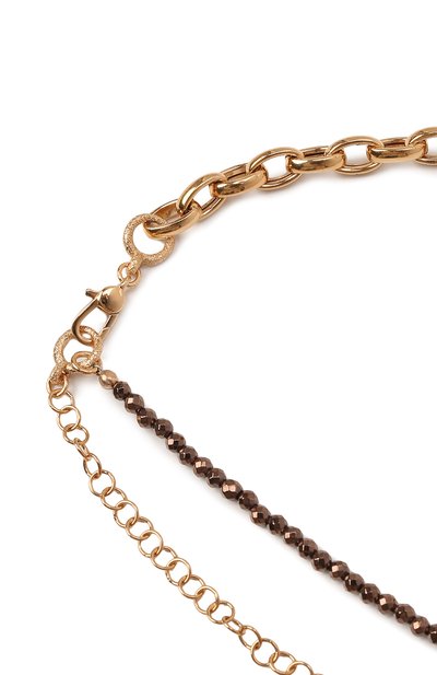 Колье BRUNELLO CUCINELLI золотого цвета по цене 140500 руб., арт. MC0W9LB61/M, фото 4 Колье BRUNELLO CUCINELLI, арт. MC0W9LB61/M, фото 4