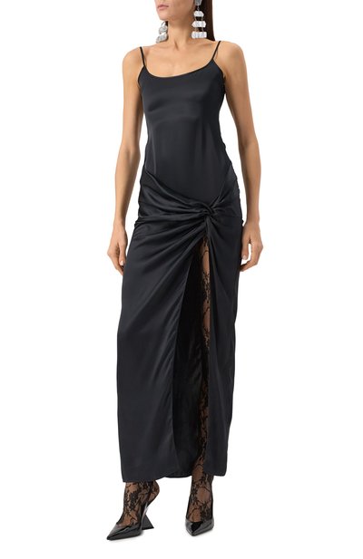 Атласное платье THE ATTICO, арт. 250WCW00184/VVV088AA, фото 3