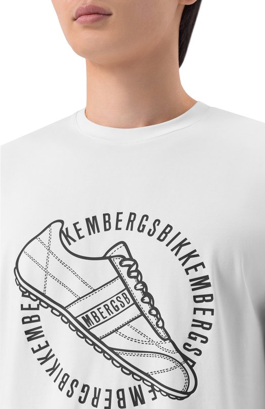 Хлопковая футболка Dirk Bikkembergs BMT1578 Белый  BMT1578 Фото 5