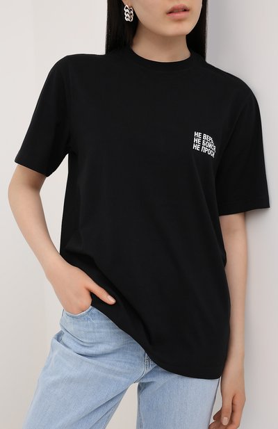 Хлопковая футболка VETEMENTS, арт. UAH21TR573 1600/W, фото 3
