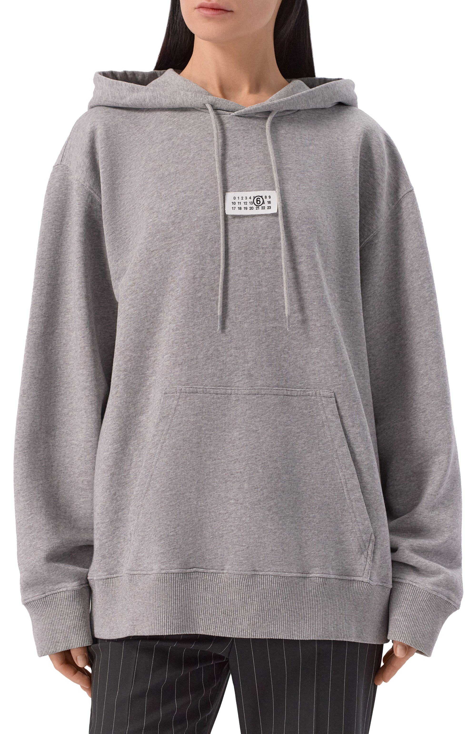 Хлопковое худи MM6, арт. SH0GU0042/M25025, фото 3