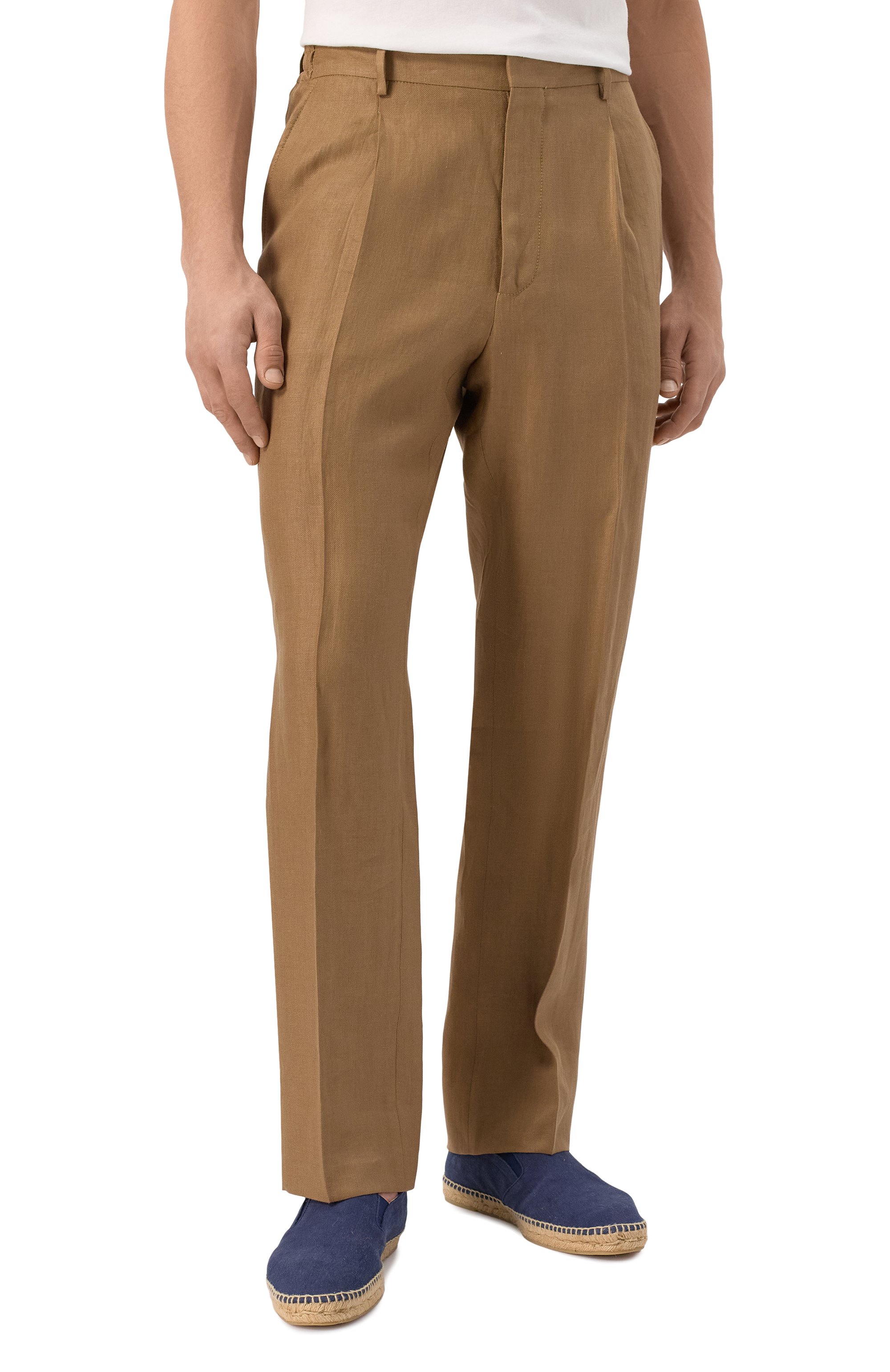 Льняные брюки CORNELIANI, арт. 254592-2514108, фото 3