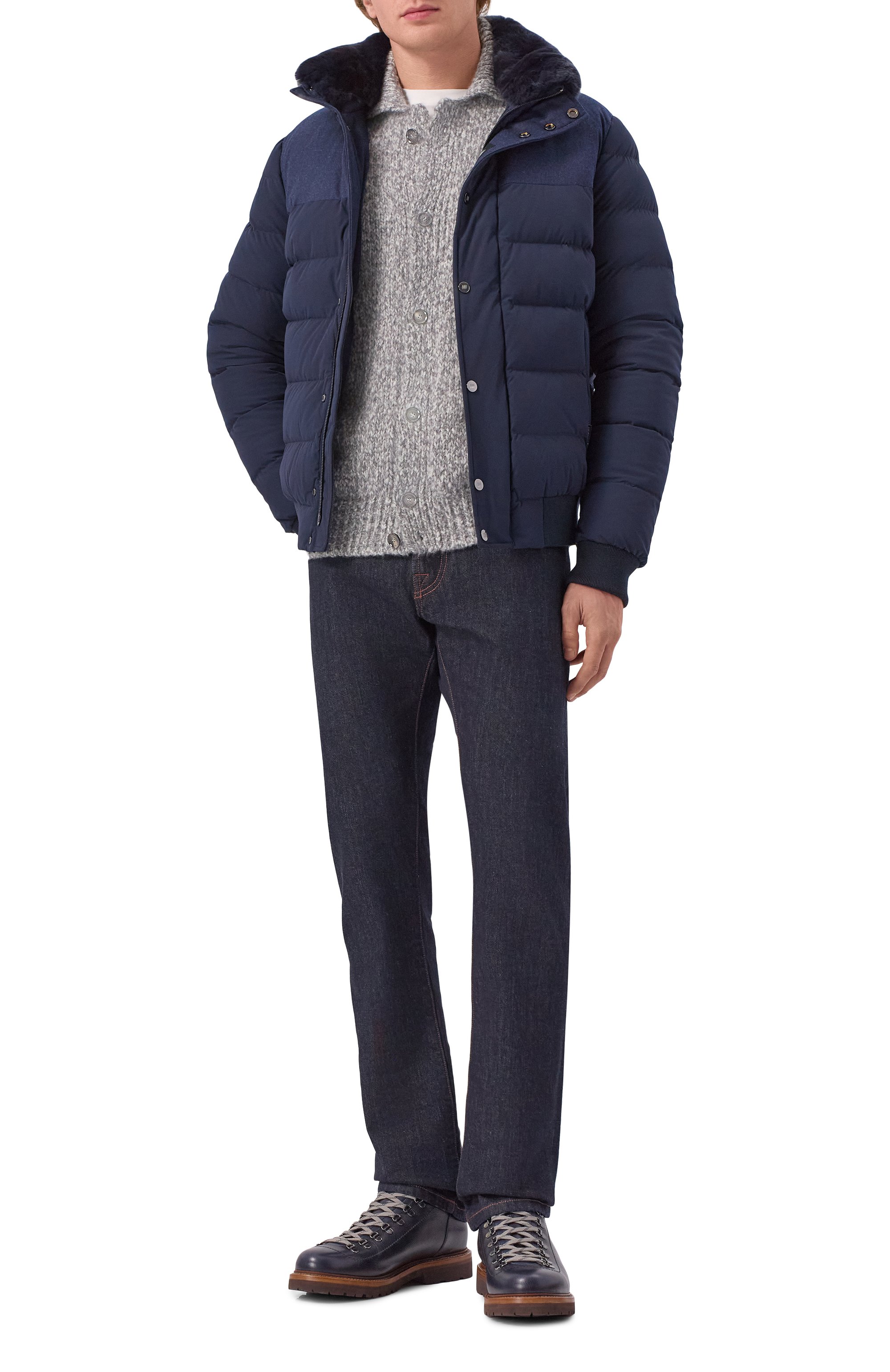 Пуховик с воротником из кролика HETREGO, арт. 8P512R/B0RIS, фото 2