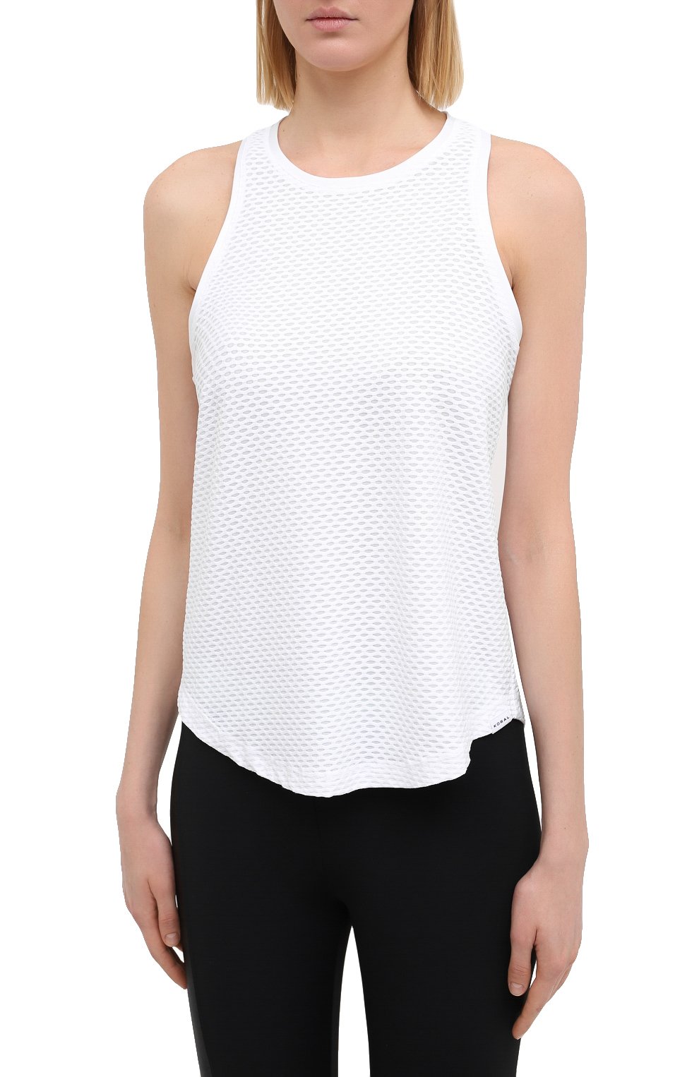 Майка KORAL белого цвета по цене 5955 руб., арт. A6057K06, фото 3 Майка KORAL, арт. A6057K06, фото 3