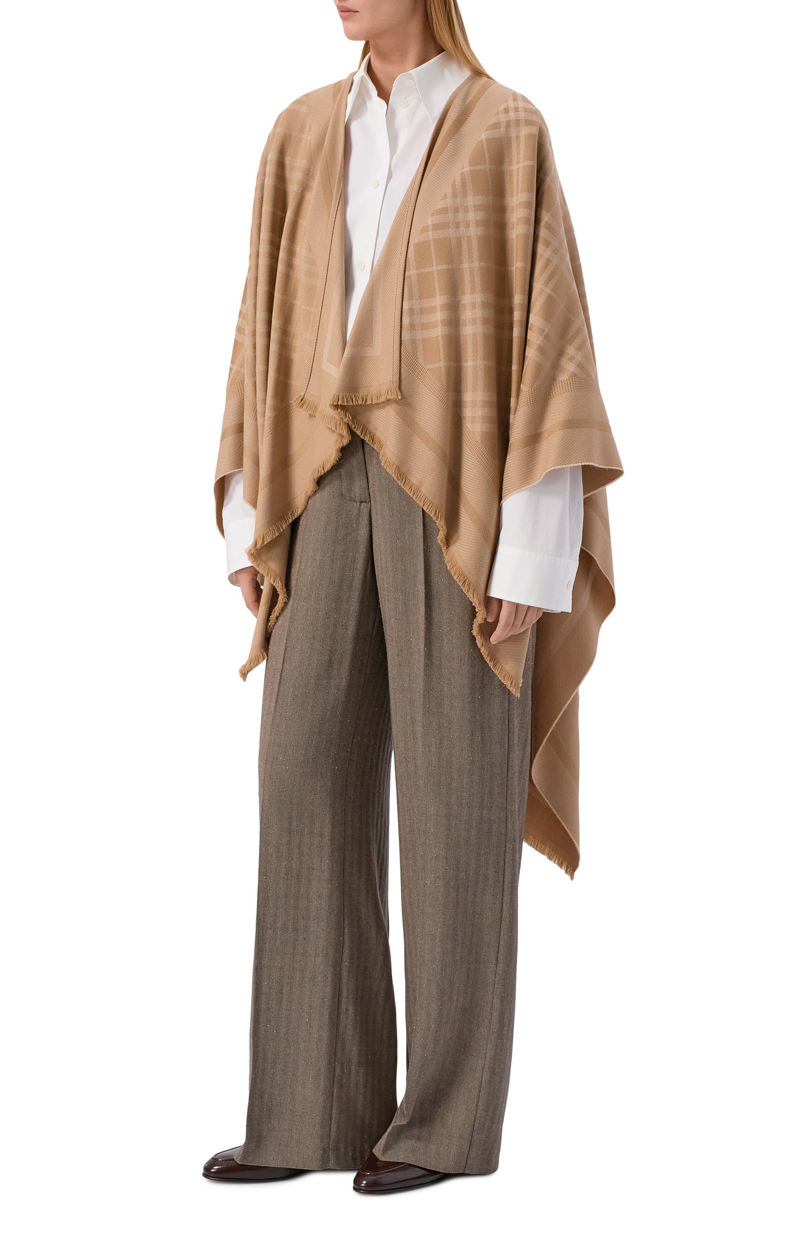 Пончо из шерсти и кашемира BURBERRY, арт. 8126969, фото 2