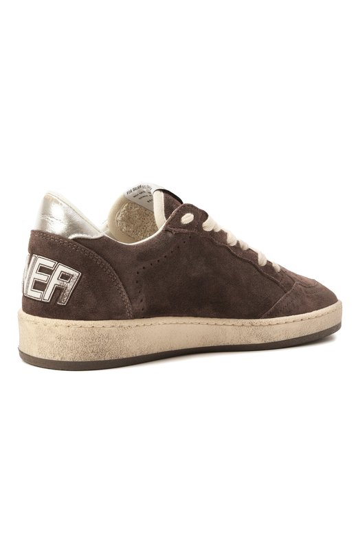 Замшевые кеды Ball Star Golden Goose Deluxe Brand GWF00117.F006854 Коричневый  GWF00117.F006854 Фото 5