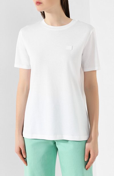 Хлопковая футболка ACNE STUDIOS, арт. AL0038/W, фото 3