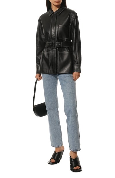 Кожаный жакет PROENZA SCHOULER WHITE LABEL, арт. WL2131032-LR184, фото 2