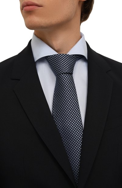 Галстук из шелка и кашемира KITON, арт. UCRVKPC01L0201, фото 2