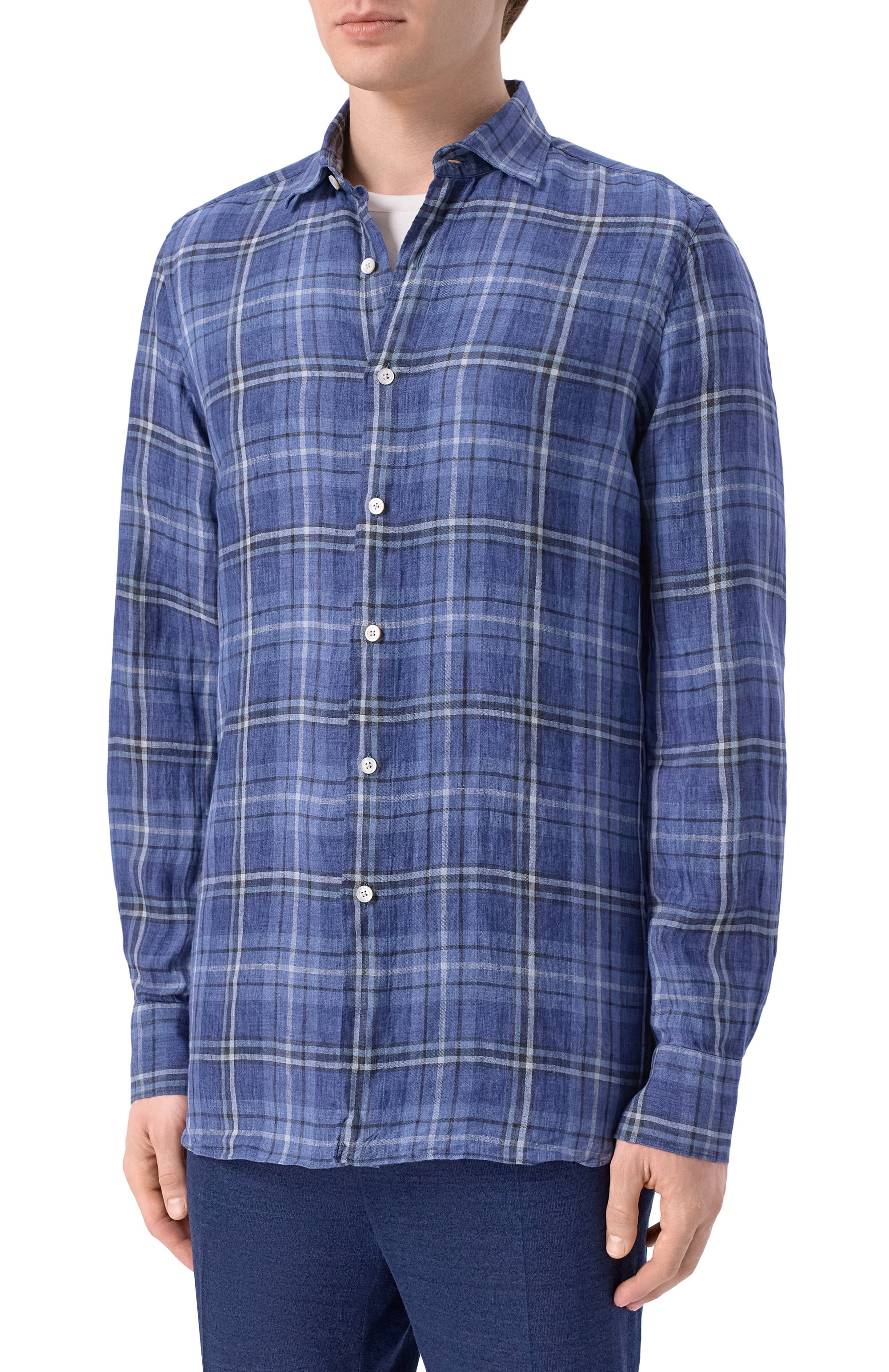 Льняная рубашка FINAMORE 1925, арт. GAETE 1 LUIGI Z L/P6045F, фото 3