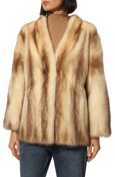 Шуба из меха хорька GIULIA GURMAN, арт. J34065, фото 3