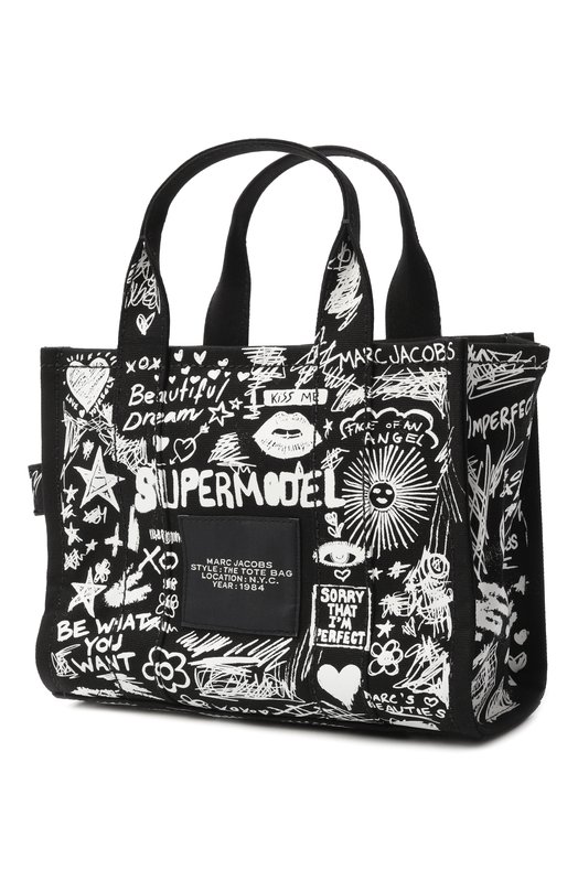 Сумка The Punk Scribble Tote Bag small MARC JACOBS (THE) 2S6HTT016H02 Чёрно-белый  2S6HTT016H02 Фото 5