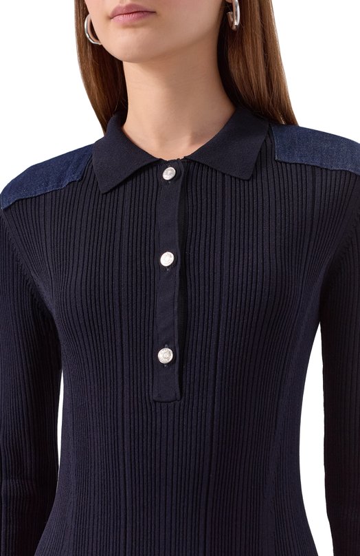 Платье из вискозы M05CH1NO Jeans V0486/8201 Синий  V0486/8201 Фото 5